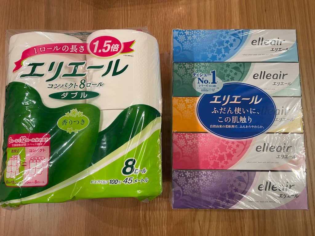 ビックカメラで購入するティッシュとトイレットペーパー