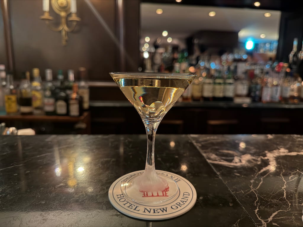 シェリー酒を使ったカクテル「バンブー」ホテルニューグランドにて